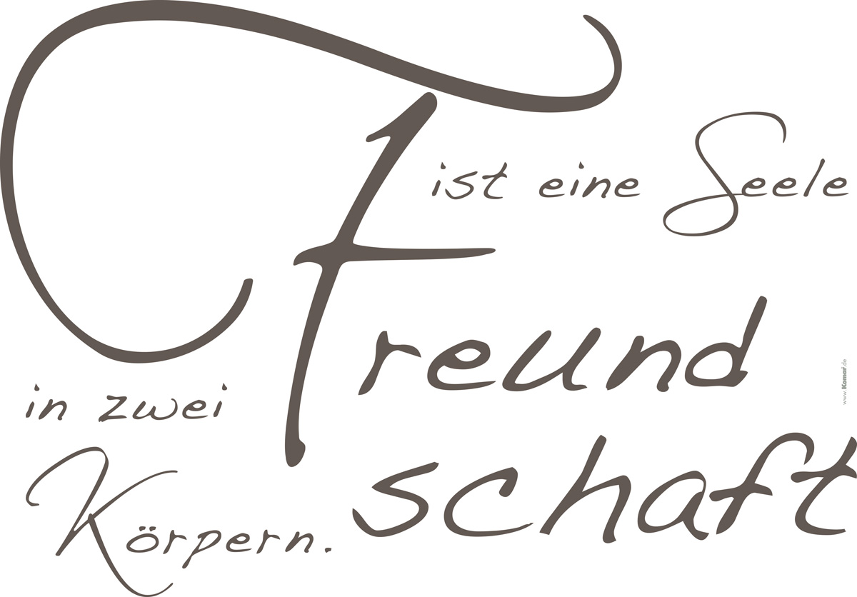 Wandsticker "Freundschaft" von Komar