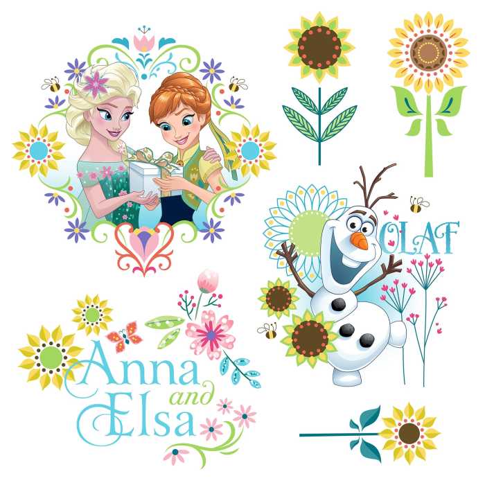 Wandsticker „Frozen Sisters“ von Komar Disney 