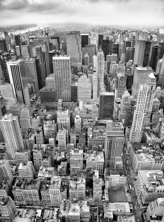 Fototapete „NYC black and white“ von Komar