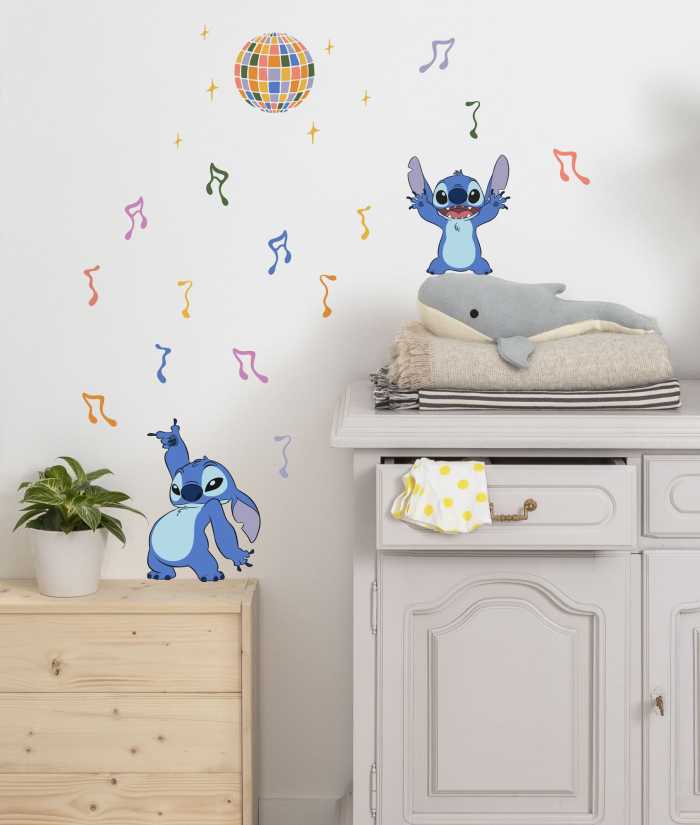 Wandtattoo Disney Stitch Music